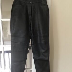Black Leather Pants